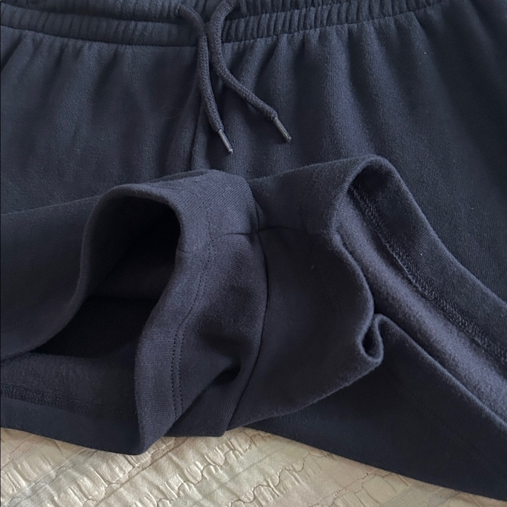 Peanuts Navy Athletic Women's Shorts with Pink Logo - Picture 4 of 6